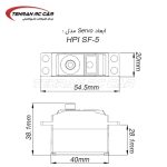 سروو 8.9kg/cm مدل SF-5 برند HPI - تصویر 2
